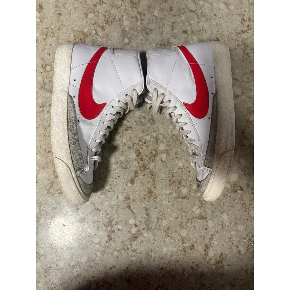 Nike Blazer Mid 77 Vintage White Red Blue BQ6806-117 Mens 8 Sneakers